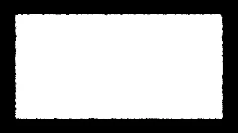 White rectangle frame with torn paper edges animation 스톡 동영상 346375078