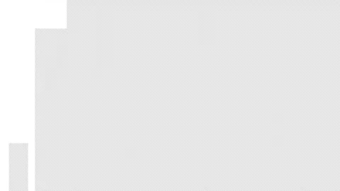 White rectangle up to left 4k transition transparent background Stock Footage 316734447