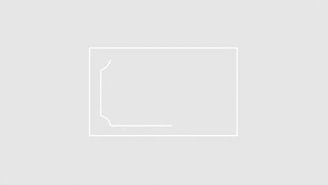 White Rectangle Outline with Single Dot on Dark Background image photo Stock Footage 319054038