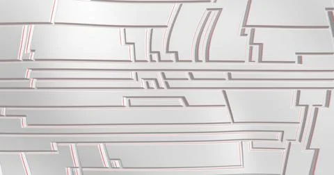 A white rectangle with parallel red lines, reminiscent of an engineering patt Stock Illustration