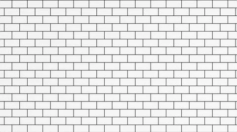 White rectangle pattern background white panel wall 3d rendering Stock Illustration