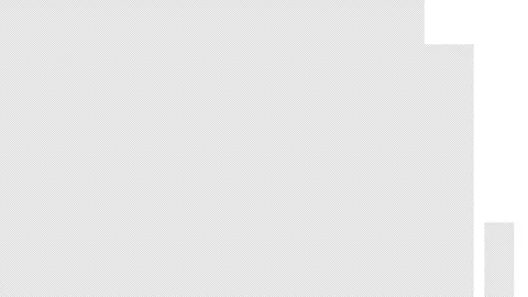 White rectangle up to right 4k transition transparent background Stock Footage 316734480