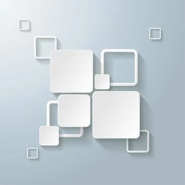 White rectangle squares 2 options イラスト素材