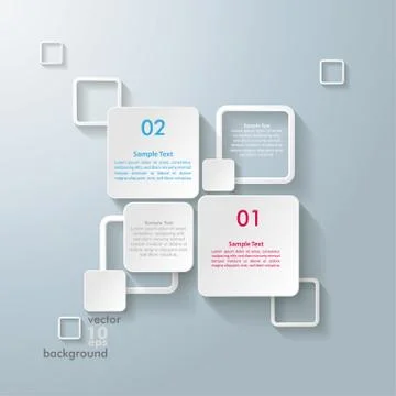 White rectangle squares 2 options Stockillustratie