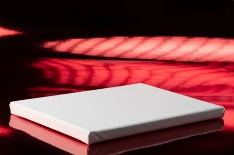 White rectangle stage Foto stock