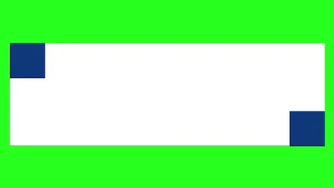 White Rectangle Text Box with Blue Corners Stock Footage 332728687