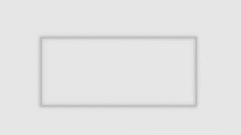 White rectangle title holder on black with alpha Stock Footage 309113940