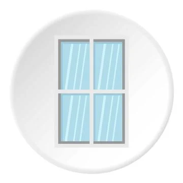 White rectangle window icon circle 스톡 일러스트