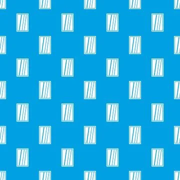 White rectangle window pattern seamless blue 스톡 일러스트