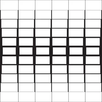 White rectangles with a black outline abstract geometric backgro Stock Illustration
