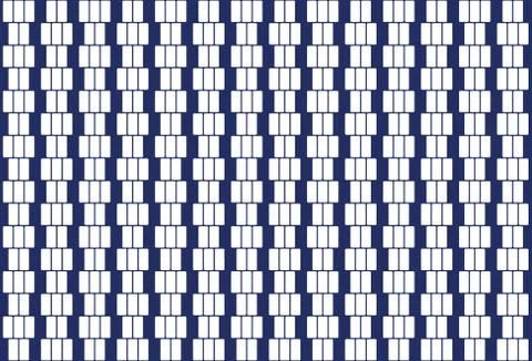 White rectangles in a row. Pattern and seamless tile Illustrazione stock
