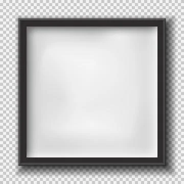 White rectangular paper or plastic frame with soft shadow for text or picture is Stock Illustration