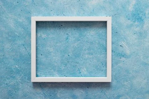 White rectangular picture frame mock-up with copy space for yout text or im.. Stock Photos