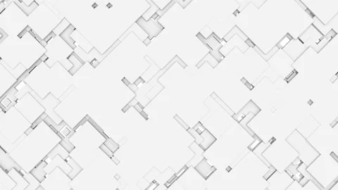 White rectangular planes move slowly. Seamless loop. Stock Footage 126925047