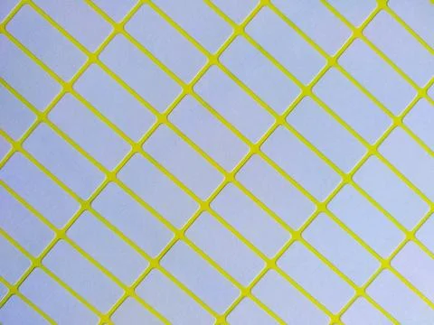 White rectangular price tag stickers on a bright yellow background sheet Stock Photos