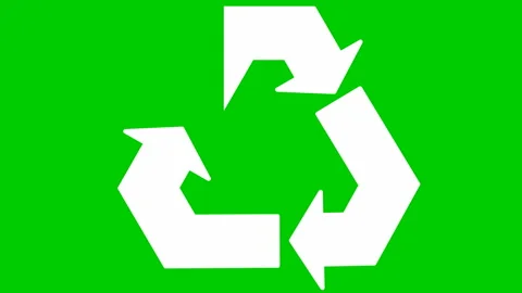 White recycle green Stock Footage 200951985