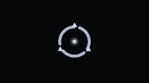 White Recycle Loop Cycle Symbol Eco Green Animation Loop Stock-Footage 342610391