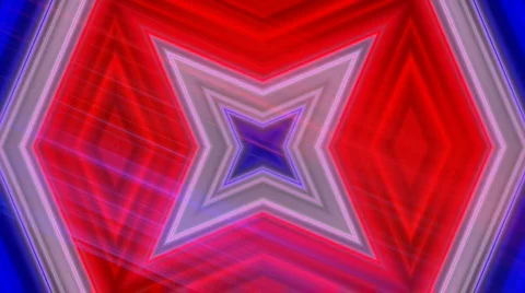 White Red Blue star (Loop) Stock Footage 547495