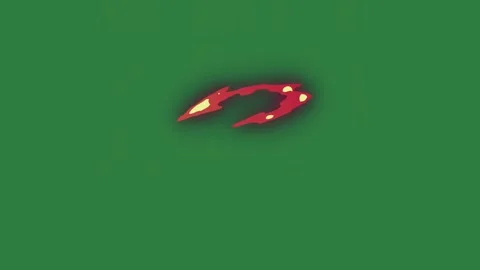 White Red Circle Yellow Logo Close Up Painting Fire in the Middle Picture Gi Stock Footage 336955935