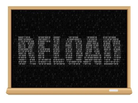 White reload code blackboard イラスト素材