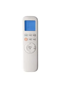 White remote control with blue blank display Stock Photos