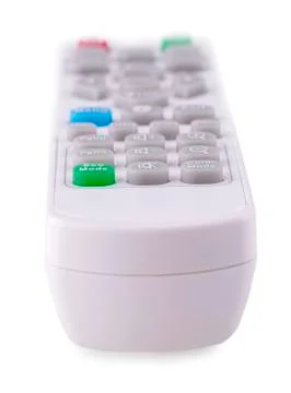 The White remote control isolated on white background Stock Photos