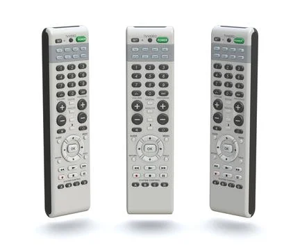 White Remote Control Stock Photos