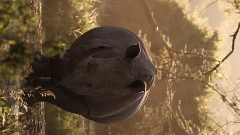 White Rhino Vídeos de archivo 234679067