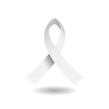 White Ribbon in 3D Vector Design for Various Uses Illustrazione stock