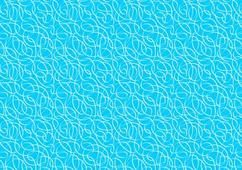 White ribbon swirls in a repeat pattern Stock Illustration