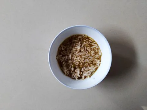 White Rice Breakfast Menu Stock Photos