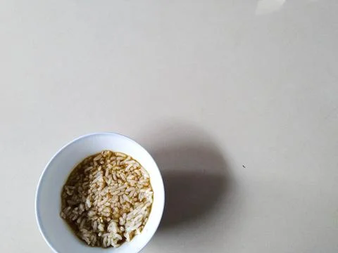 White Rice Breakfast Menu Stock Photos