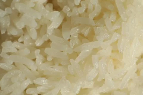 White rice close up macro texture meal Stock Photos