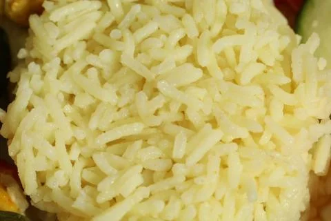 White rice close up macro texture delicious food texture Stock Photos