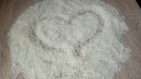 White rice Stock Footage 137907058