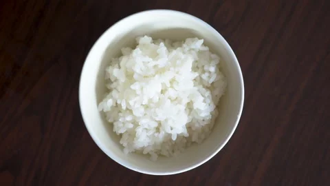 White rice Stock Footage 164956880