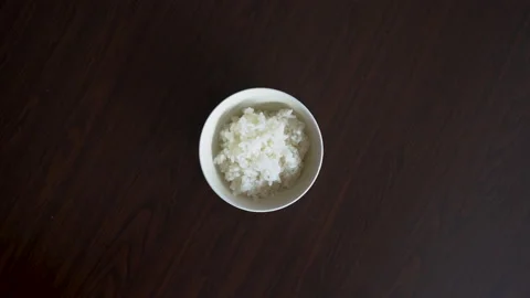 White rice Stock Footage 164956975