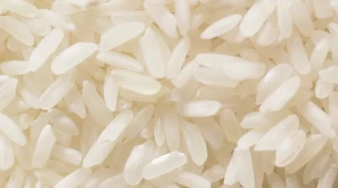 White Rice Grains, overhead Stock Footage 22029558