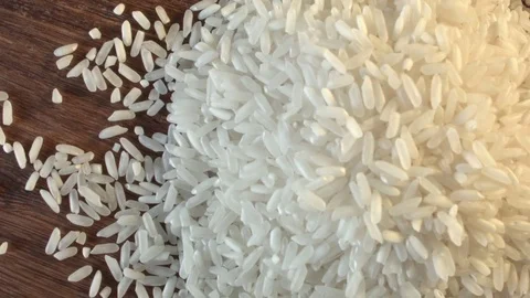 White rice heap on the table 動画素材 79344587