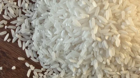 White rice heap on the table 動画素材 79345178