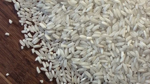 White rice heap on the table 動画素材 79358528