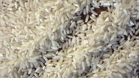 White rice heap on the table 動画素材 79372813