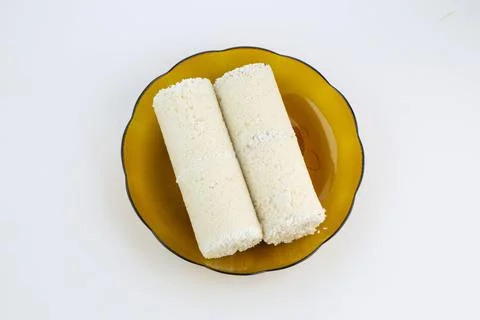 White rice puttu Stock Photos