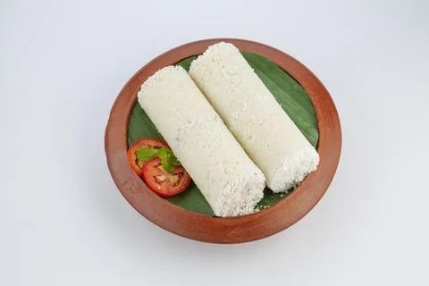 White rice puttu Stock Photos
