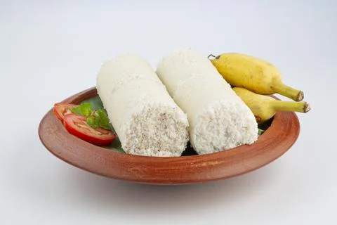 White rice puttu Stock Photos