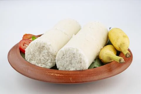 White rice puttu Stock Photos
