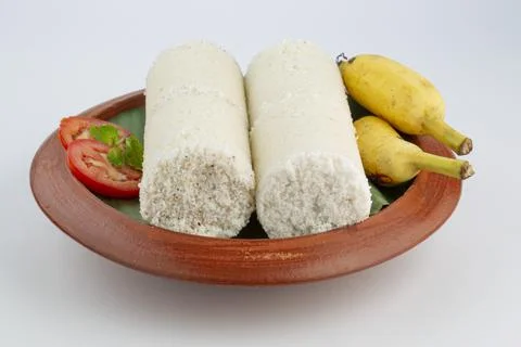 White rice puttu Stock Photos