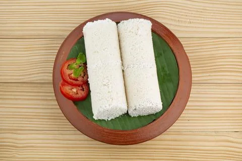 White rice puttu Stock Photos
