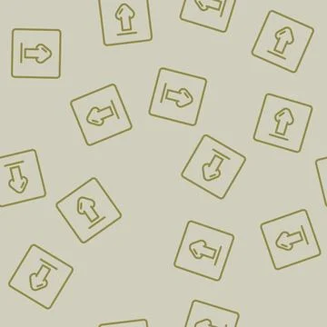 White right left arrow emergency line vector seamless pattern 库存插图