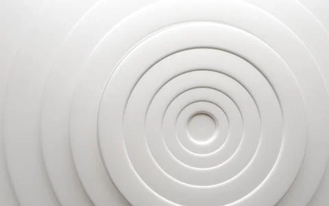 White ring tube structure background texture spiral illustration 3d render Illustrazione stock